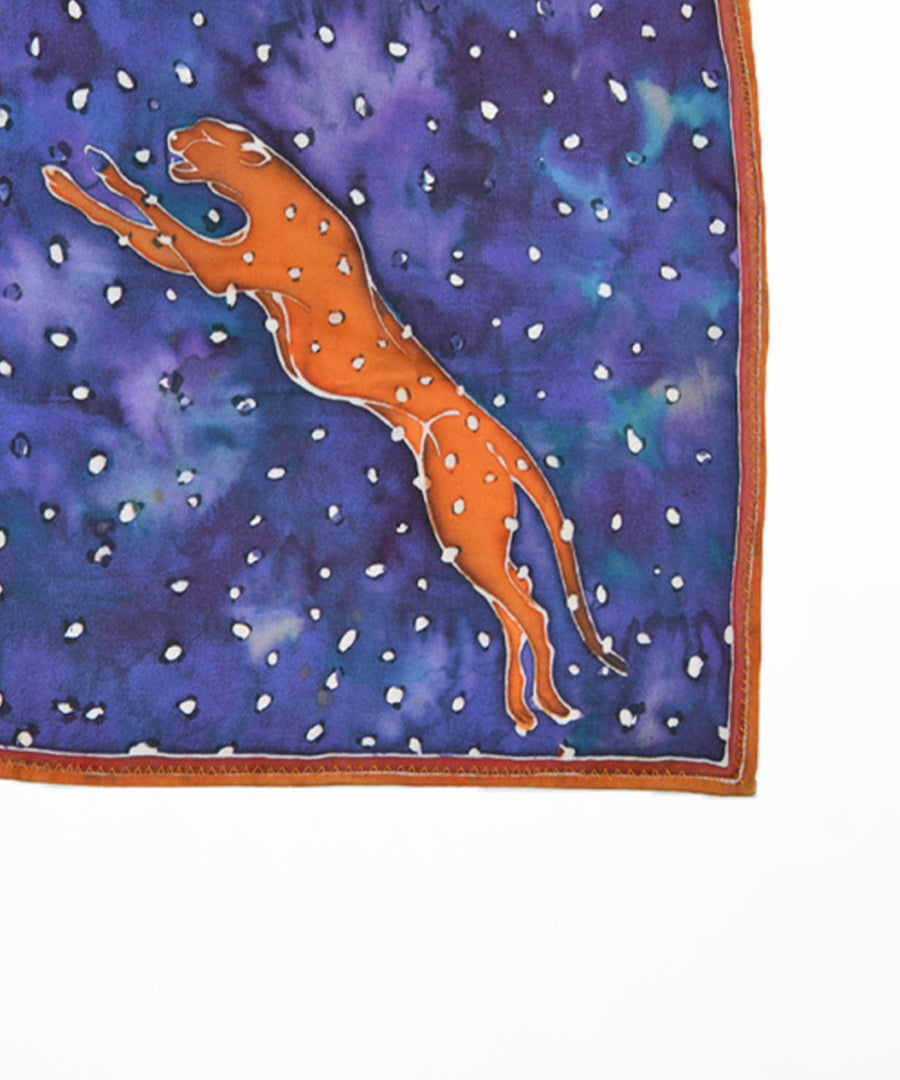 Pure silk pocket square with unique handcrafted artwork for weddings, festive occasions, and gifting.
