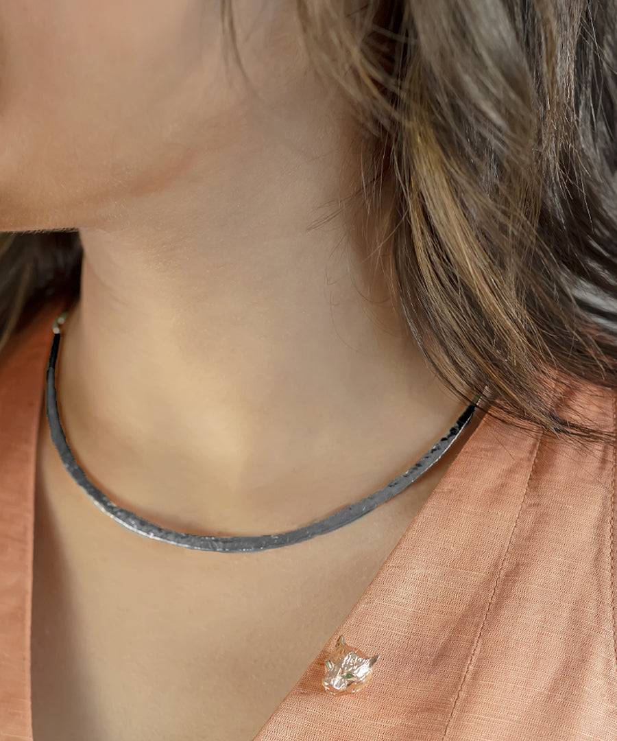 Black Untamed Hasli Choker Necklace