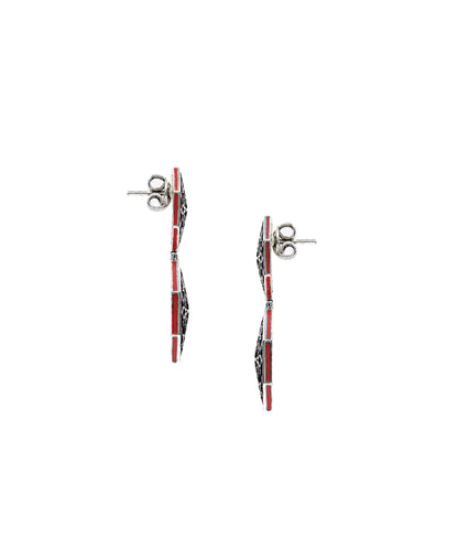 Goonj Surlio Earrings - Silver Oxide Finish