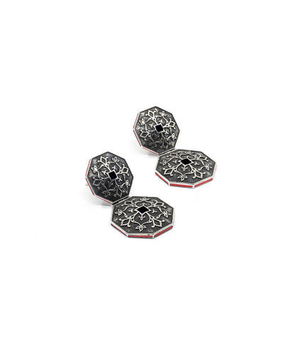 Goonj Surlio Earrings - Silver Oxide Finish