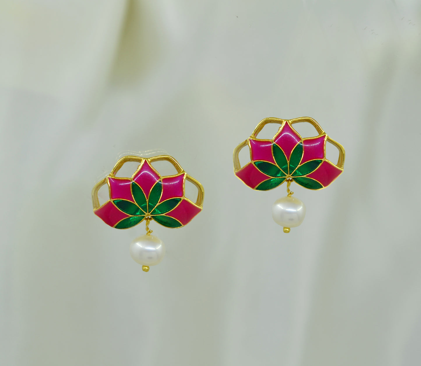 Gul Nuwwar Choker Necklace & Gul Earrings - Gift Box For Women - Sterling Silver