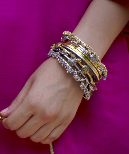 Thar Ghungroo Bangle - Gold Oxide Finish