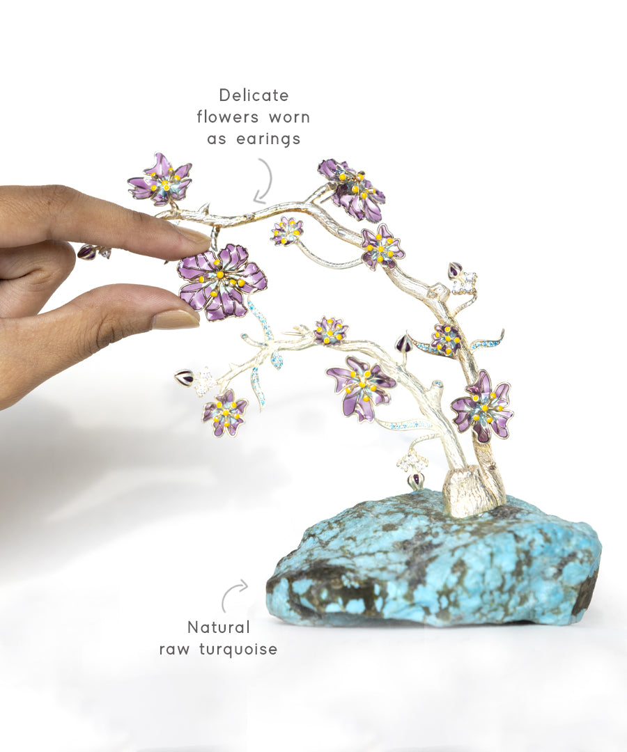 Bloom Wearable Art – Transformable 925 Silver Floral Sculpture & Jewelry