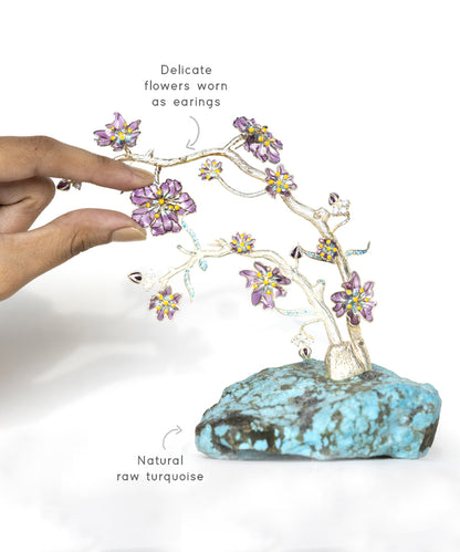 Bloom Wearable Art – Transformable 925 Silver Floral Sculpture & Jewelry