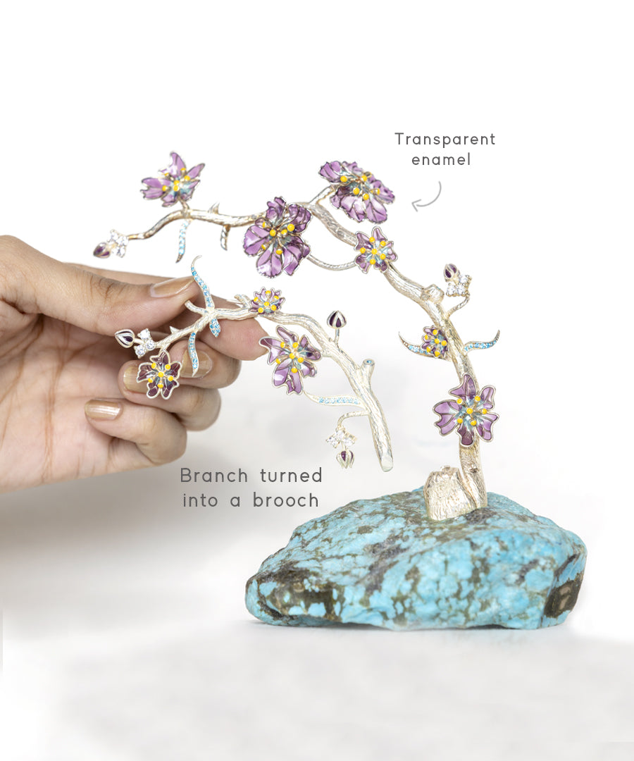 Bloom Wearable Art – Transformable 925 Silver Floral Sculpture & Jewelry
