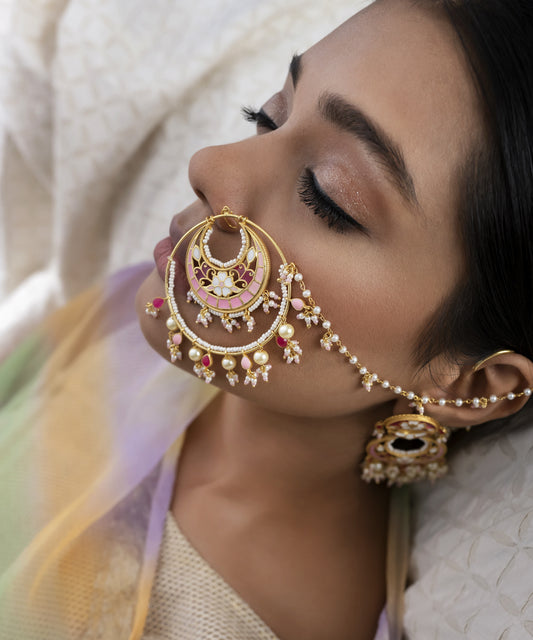 Feroza Pink Gulaabi Nath (Nose Ring)