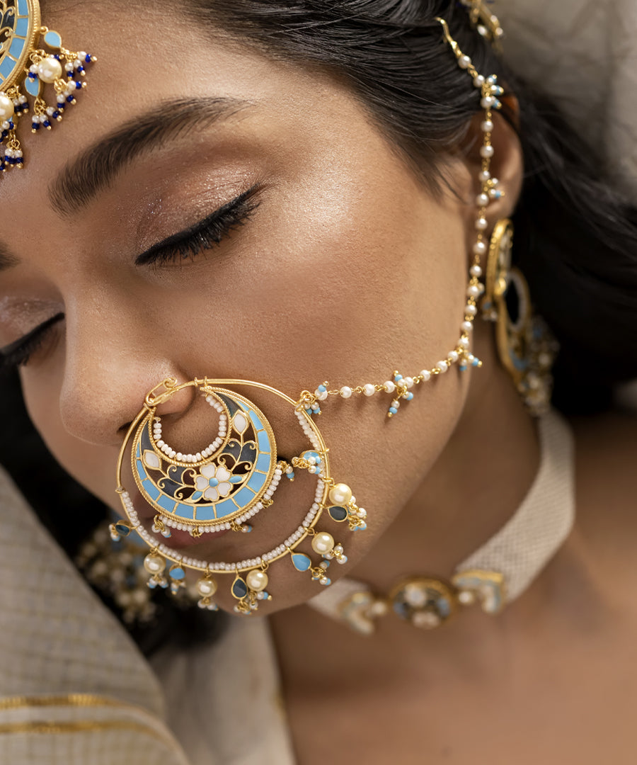 Feroza Blue Nath (Nose Ring)