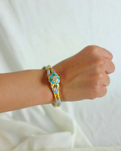 Feroza 925 Silver Rakhi For Bhabhi