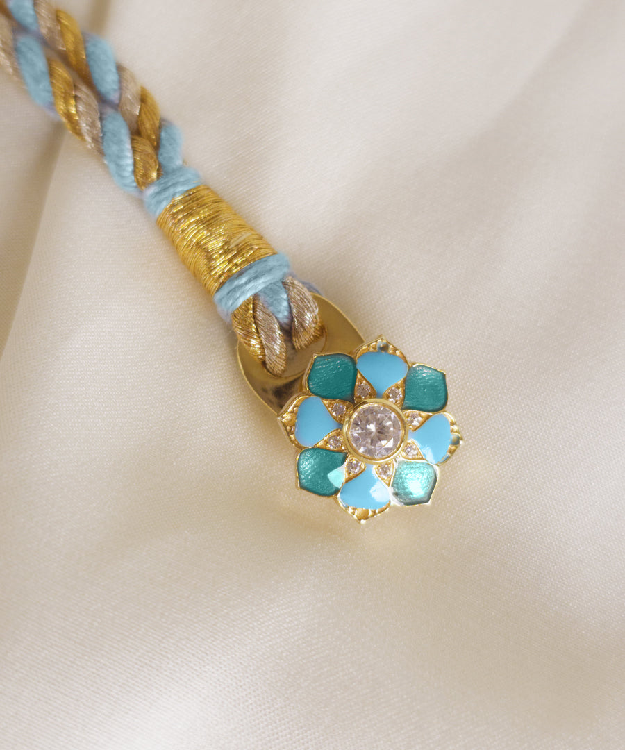 Feroza 925 Silver Rakhi Bracelet