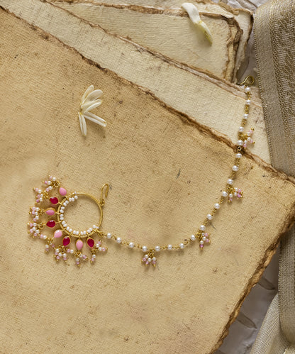 Feroza Pink Gulaabi Nikka Nath (Small Nose Ring)