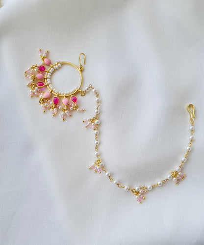 Feroza Pink Gulaabi Nikka Nath (Small Nose Ring)