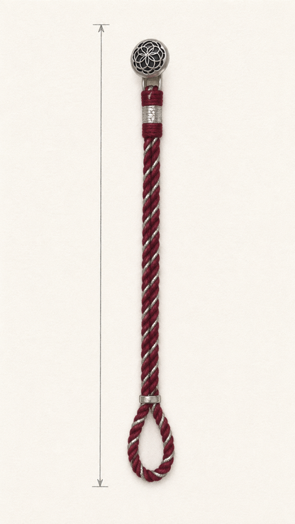 Handmade 925 silver Rakhi with traditional silk thread