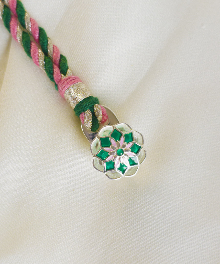 Gul 925 Silver Rakhi Bracelet