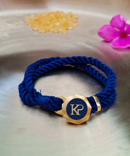 Insignia 925 Silver Initial Rakhi Bracelet