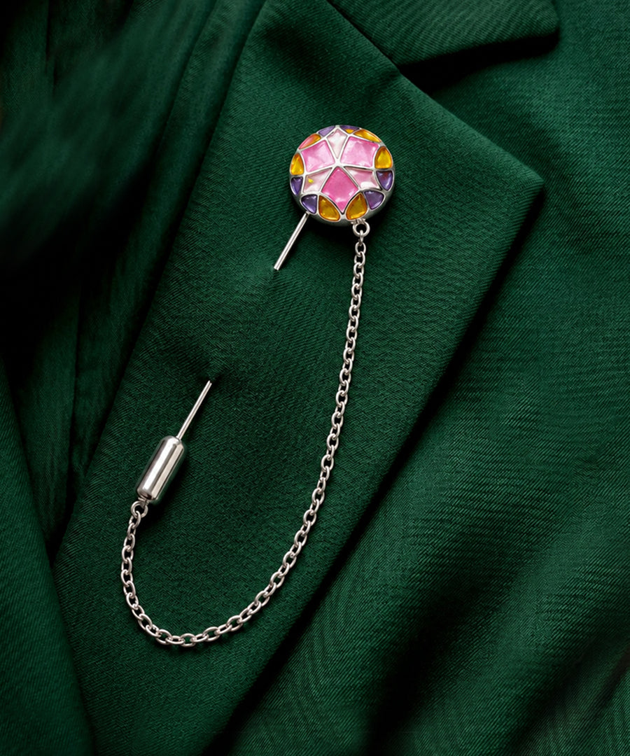 925 sterling silver lapel pins for men, designed to elevate sherwanis, blazers, and suits for weddings, celebrations, and special occasions.