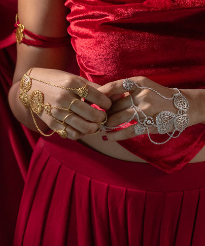 Rakaan Haathphool Bracelet - 925 Silver - Anti Tarnish
