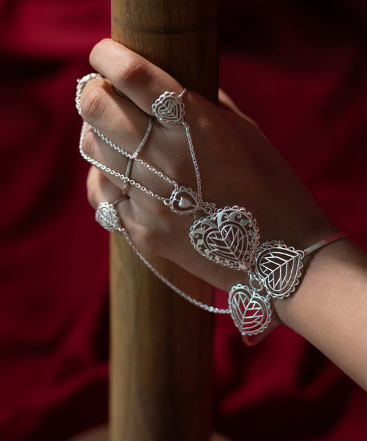 Rakaan-Haathphool-925 silver-Tarnishfree-Jewelry-Manner-India