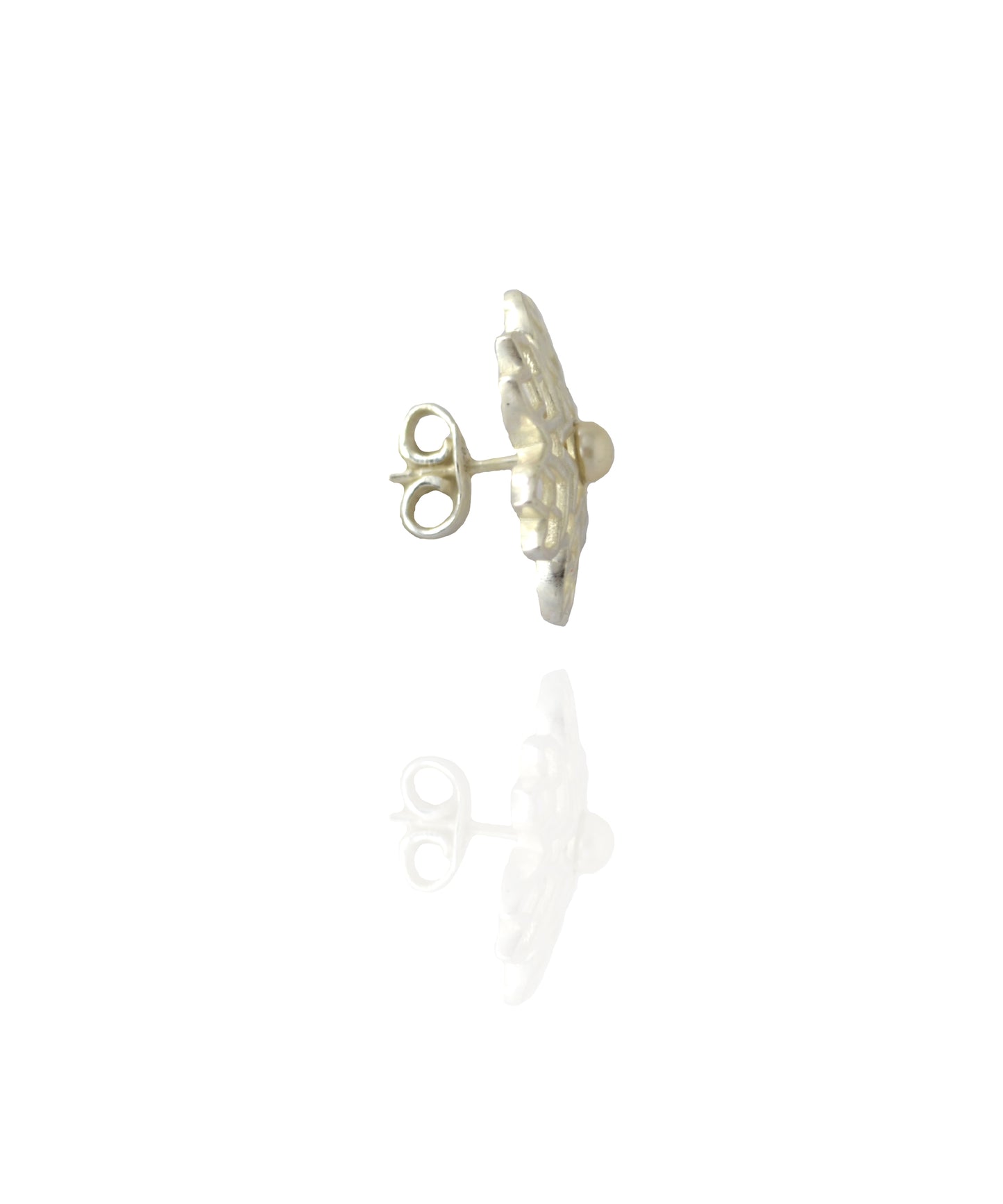 Rakaan Ranjha Stud Earrings — Silver Finish
