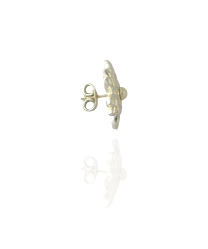 Rakaan Ranjha Stud Earrings — Silver Finish