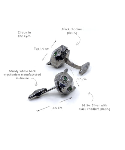 Untamed Black Panther Cufflinks