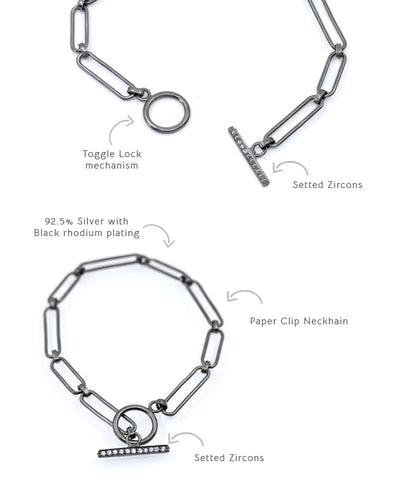 This long chain necklace designs for women perfect for office wear. comes with toggle lock mechanism.
