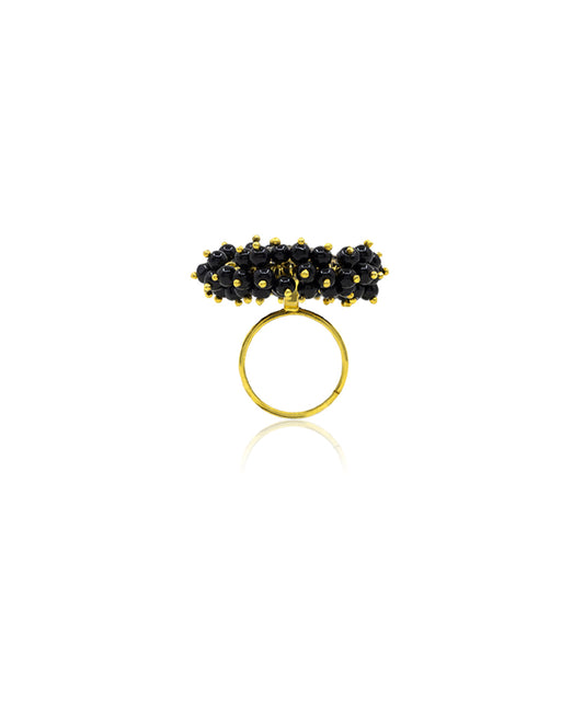 Thar Manjari Ring - Gold Oxide Finish