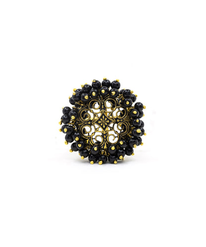 Thar Manjari Ring - Gold Oxide Finish