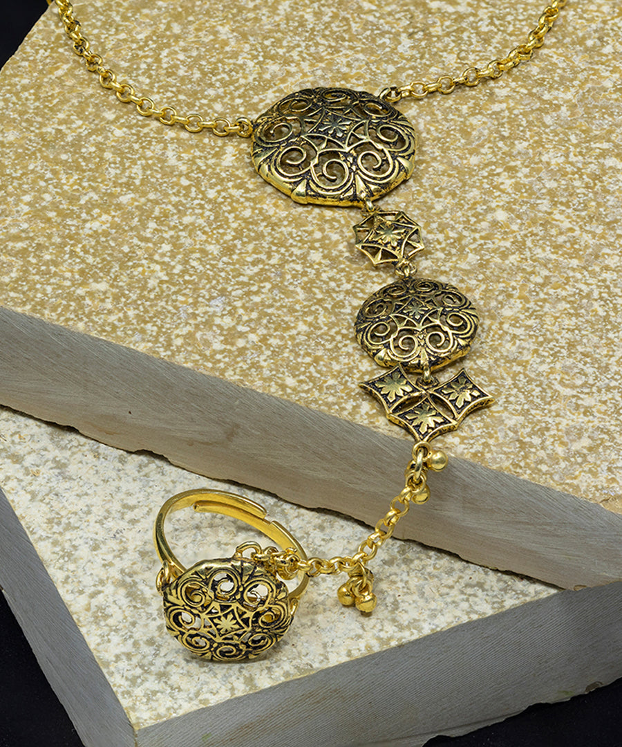 Thar Haathphool - Gold Oxide Finish