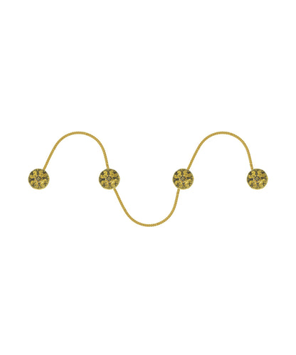 92.5% sterling silver kurta buttons with thick gold plating.