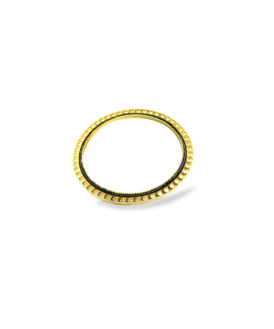 925 silver gold plated bangles in oxidised finish by manner.