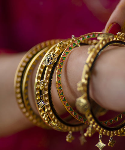 Purple Gul Enamel Bangle