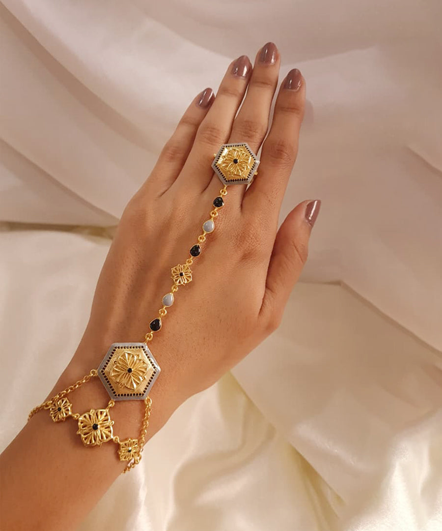 Magnolia Haathphool  Bracelet