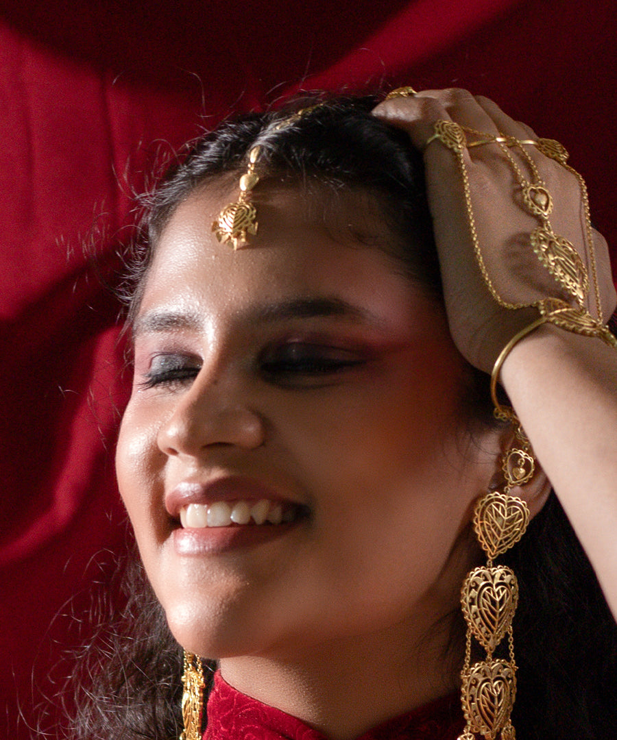Rakaan Mang Tika — Gold Plated — Heart Shaped