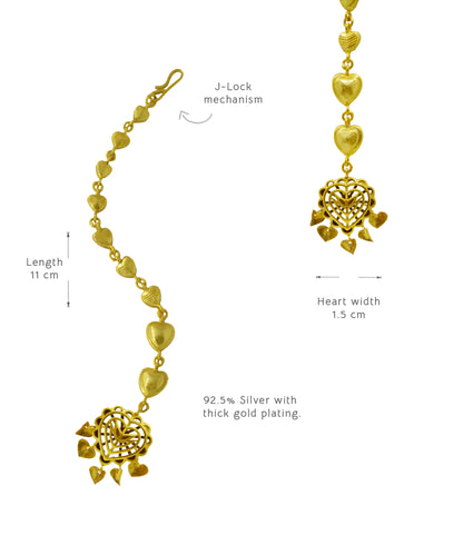 Rakaan Mang Tika — Gold Plated — Heart Shaped