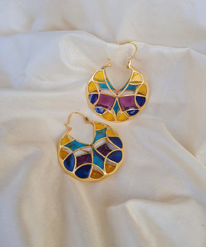 Stylish hoop earrings in 925 sterling silver