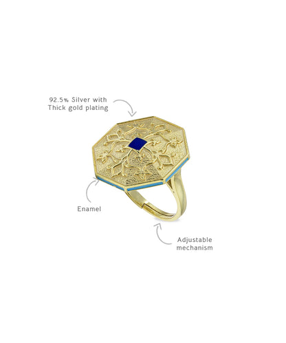 Goonj Tibari Ring - Gold Plated