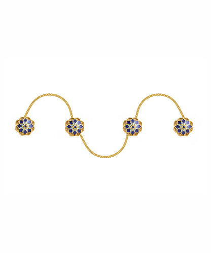 Blue Gul Chain Kurta Buttons