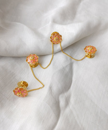 Handcrafted kurta buttons.