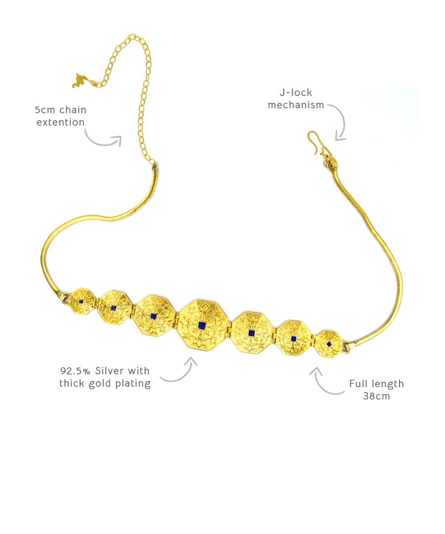 Goonj Kanthi Choker - Gold Plated