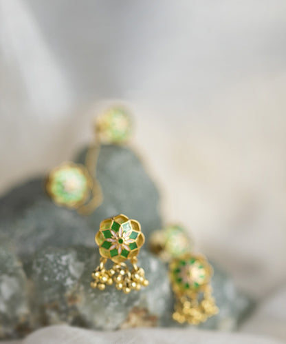 100% handcrafted golden kurta buttons. Ghungroo kurta buttons.
