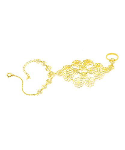 Gul Citrus Crush Haathphool - 925 Silver-Gold Plated