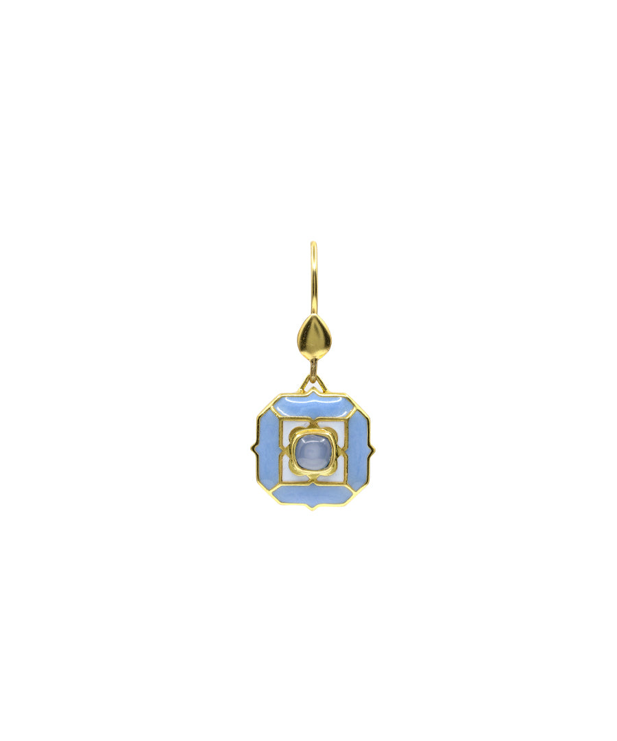 Tranquil Ripple Blue Sea Breeze Hook Earrings