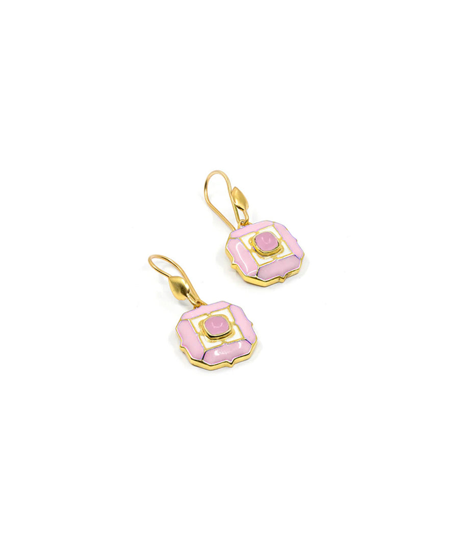 Tranquil Clody Pink Sea Breeze Hook Earrings