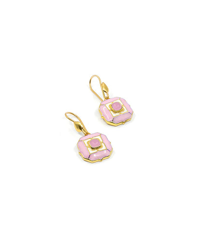 Tranquil Clody Pink Sea Breeze Hook Earrings
