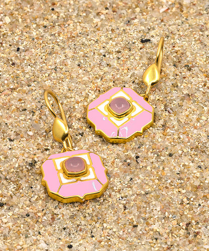 Tranquil Clody Pink Sea Breeze Hook Earrings