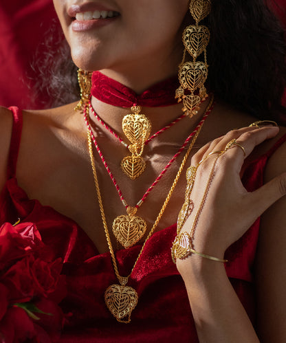 Rakaan Statement Pendant Necklace — Bold Ethnic Adjustable String