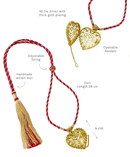 Rakaan Statement Pendant Necklace — Bold Ethnic Adjustable String