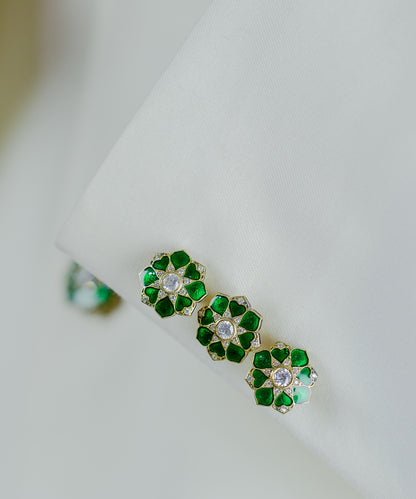 Green Rajwada Sherwani Buttons