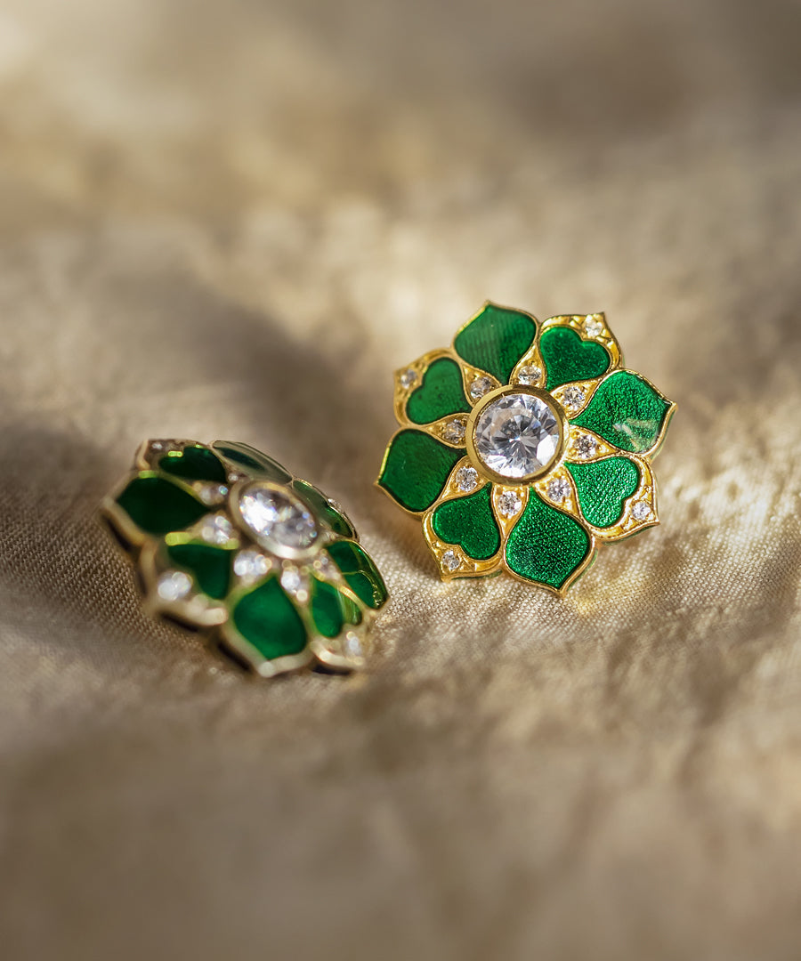 Green Rajwada Sherwani Buttons