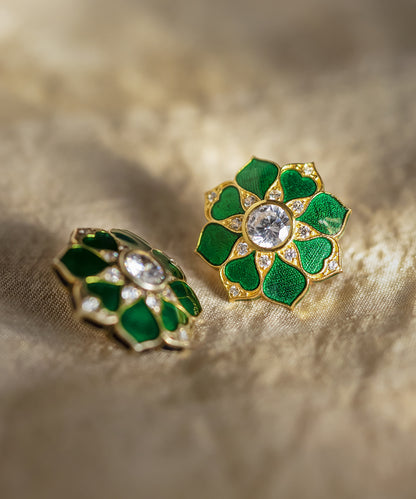 Green Rajwada Sherwani Buttons